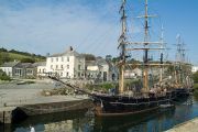Pier house tall ships