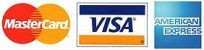 Mastercard Visa Amex accepted